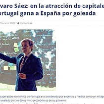 lvaro Sez: en la atraccin de capitales, Portugal gana a Espaa por goleada